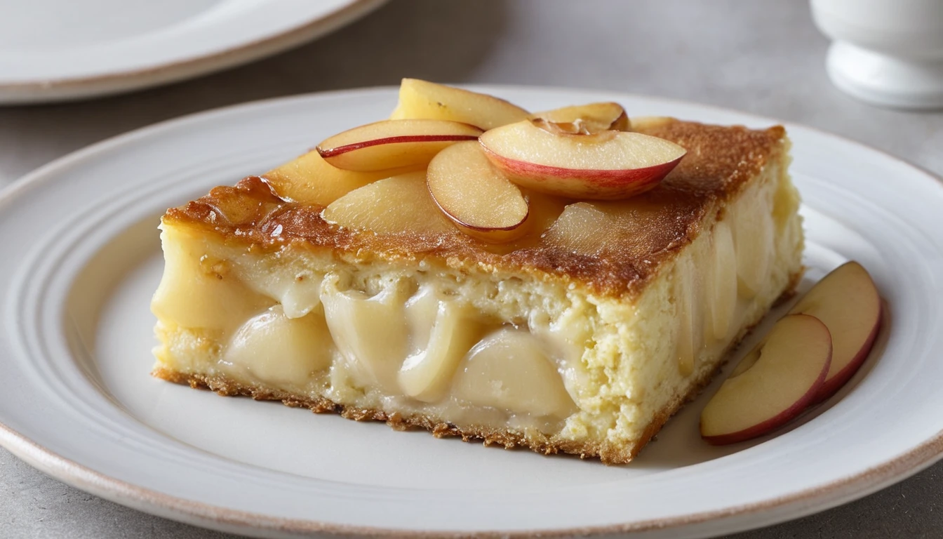 Gâteau au Lait d'Amande et Pommes